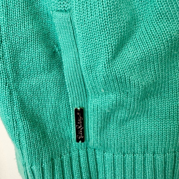 Lilly Pulitzer Teal Cardigan Sweater - Picture 4 of 5